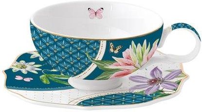 Easylife Voyage Tropical Porcelanowa Filiżanka Ze Spodkiem 250Ml (R1723Voyt)