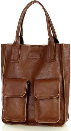 Shopper bag MARCO MAZZINI czekoladowy brąz s131v