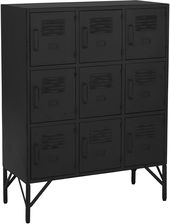Zdjęcie Szafka 9-drzwiowa metalowa, czarna, J-Line - Stęszew
