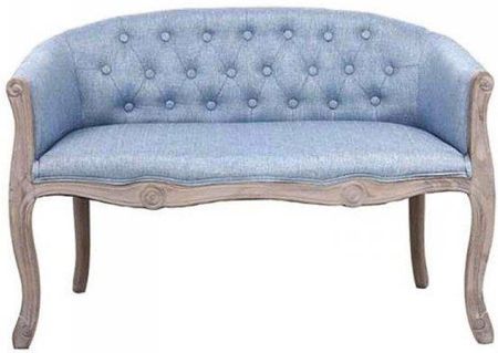 Sofa DKD Home Decor Niebieski Poliester Drewno kauczukowe (107 x 61 x 71 cm)