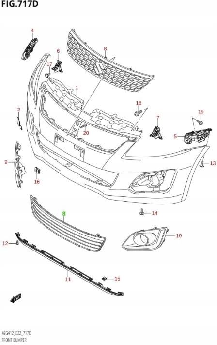 Suzuki Oe Swift Mk Krata Atrapa Dolna Zderzaka Opinie I Ceny Na