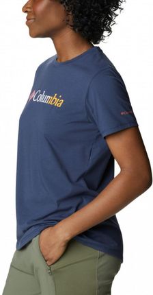 Damski t-shirt treningowy z nadrukiem COLUMBIA Sun TrekSS Graphic Tee