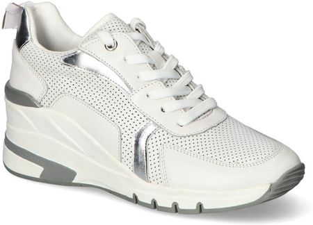 Sneakersy Caprice 9-23722-28/191 Białe/Srebrne