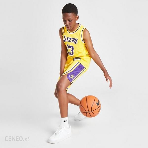 Nike-KOMPLET NBA LA Lakers Shorts Junior ZOLTY 2ZB-B7B-CQL-LAL