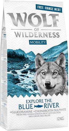 Wolf Of Wilderness Explore The Blue River Mobility Łosoś I Kurczak Z Wolnego Wybiegu 1kg