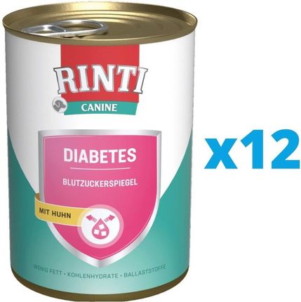 Rinti Canine Diabetes Chicken Kurczak 12 X 400 G