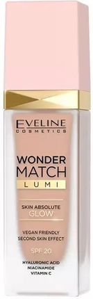 Eveline Cosmetics Wonder Match Lumi Luksu0Sowy Podkład Rozświetlający 20 Nude 30 ml