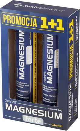 XeniVIT Magnesium forte cytrynian zestaw 1+1 20 tabl.