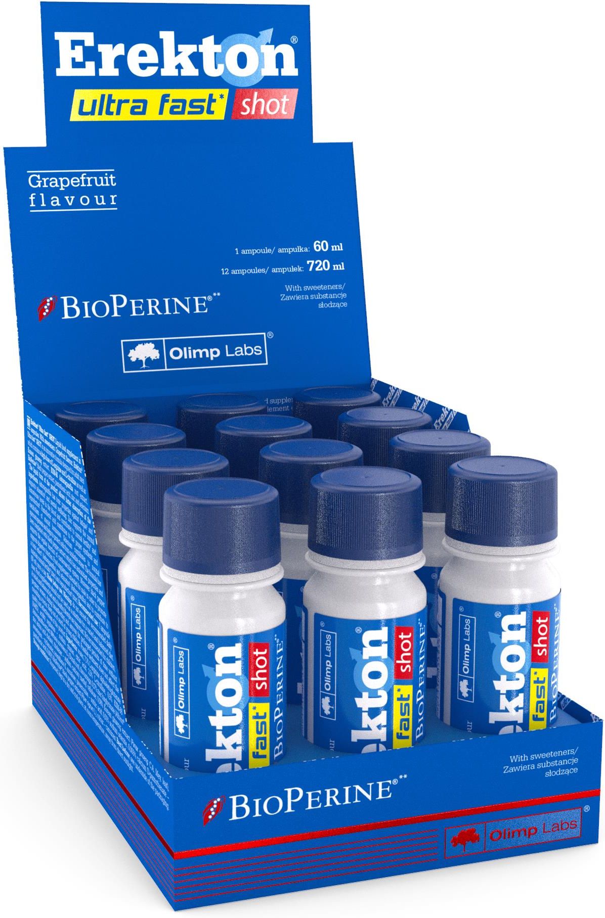 Olimp Labs Erekton Ultra Fast Shot 12x60ml - Ceny i opinie - Ceneo.pl