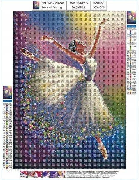 Haft Diamentowy Obraz Mozaika Tańcząca Baletnica