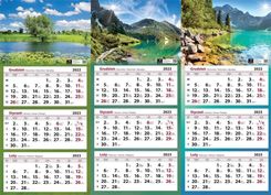 Artsezon Kalendarz 2023 Ścienny Trójdzielny MIX