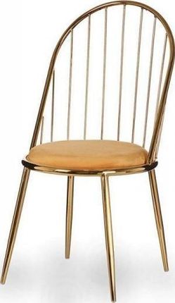 Gift Decor Krzesło Złoty Pręty Musztarda Poliester Żelazo (48X95,5 48 Cm) 11212433