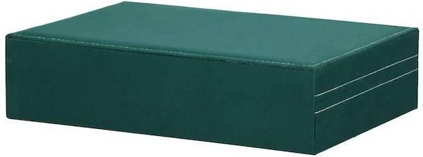 Springos Szkatułka Na Biżuterię 28X19,5X7 Cm Zielony Welurowy Organizer Z Przegródkami 32537 - zdjęcie 4 Springos Szkatułka Na Biżuterię 28X19,5X7 Cm Zielony Welurowy Organizer Z Przegródkami 32537