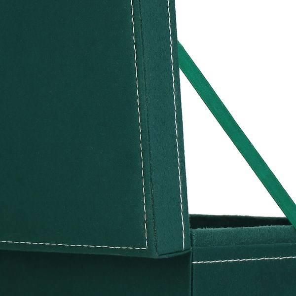 Springos Szkatułka Na Biżuterię 28X19,5X7 Cm Zielony Welurowy Organizer Z Przegródkami 32537 - zdjęcie 6 Springos Szkatułka Na Biżuterię 28X19,5X7 Cm Zielony Welurowy Organizer Z Przegródkami 32537
