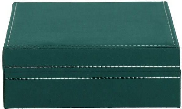 Springos Szkatułka Na Biżuterię 28X19,5X7 Cm Zielony Welurowy Organizer Z Przegródkami 32537 - zdjęcie 7 Springos Szkatułka Na Biżuterię 28X19,5X7 Cm Zielony Welurowy Organizer Z Przegródkami 32537