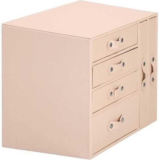 Springos Szkatułka Na Biżuterię Ekoskóra 26X22X18Cm Różowy Organizer Z Przegródkami 32538 - zdjęcie 1 Springos Szkatułka Na Biżuterię Ekoskóra 26X22X18Cm Różowy Organizer Z Przegródkami 32538