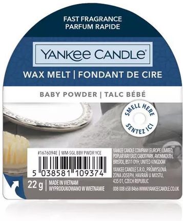 Yankee Candle Wax Melt Wosk Zapachowy Baby Powder 22G P201944
