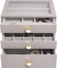 Zdjęcie Stackers Szkatułka Na Biżuterię Classic Taupe Z 3 Szufladami 128299 - Skarszewy