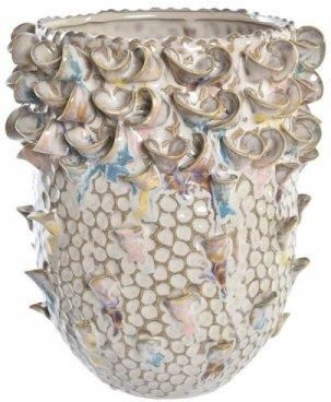 Dkd Home Decor Wazon Porcelana Brązowy Śródziemnomorski (17X17 19 Cm) 12622856