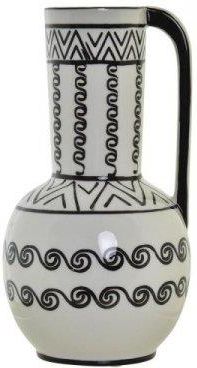 Dkd Home Decor Wazon Porcelana Czarny Biały Kolonialny (15X15 28 Cm) 12635709