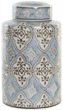 Dkd Home Decor Wazon Porcelana Beżowy Niebieski Arabia (18X18 30 Cm) 12652805