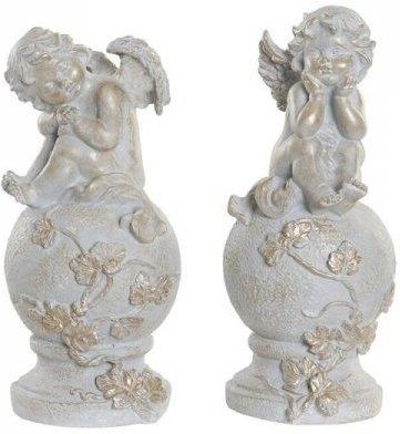 Dkd Home Decor Figurka Dekoracyjna Żywica Anioł (2 Pcs) 12659873