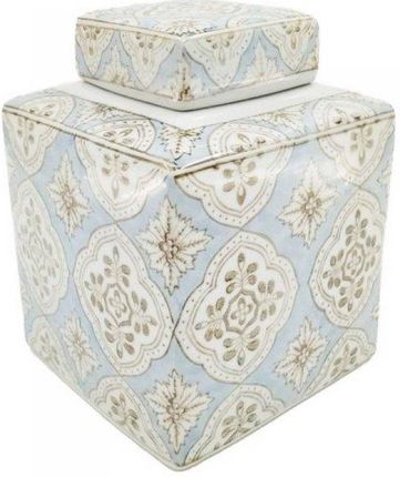 Dkd Home Decor Wazon Porcelana Beżowy Niebieski Arabia (15.5X15.5 21.5 Cm) 12669957