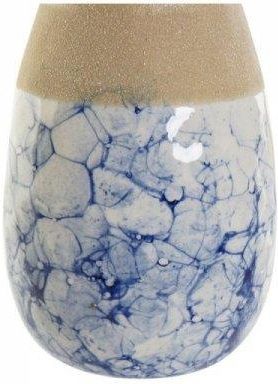 Dkd Home Decor Wazon Porcelana Beżowy Niebieski Nowoczesny (11.6X11.6 25.6 Cm) 12669974