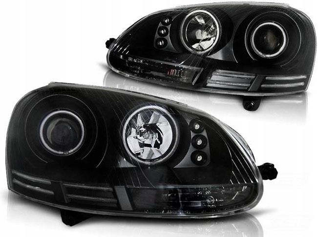 Lampa Przednia Eagle Eyes Reflektory Kpl Ringi Angel Led Ccfl Vw Golf V