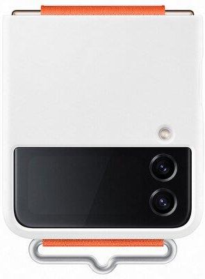 Samsung Silicone Cover z paskiem do Samsung Galaxy Z Flip4 Biały (EF-GF721TWEGWW)