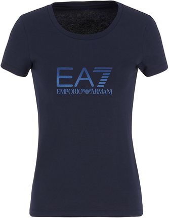 Damska Koszulka z krótkim rękawem EA7 EMPORIO ARMANI 8NTT66 T-SHIRT 8NTT66TJFKZ0542 – Granatowy