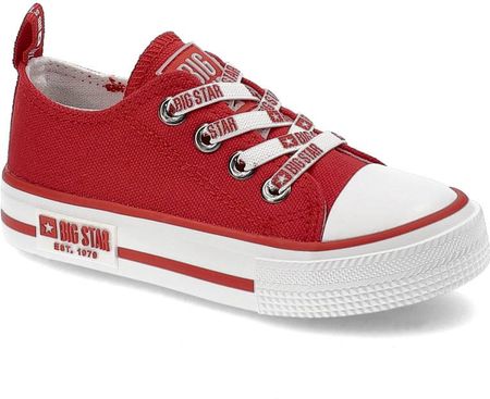 Czerwone Trampki Big Star Dziecięce Wsuwane Buty