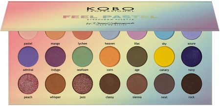 Kobo Professional Feel Pastel Paleta Cieni 18g