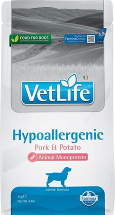 Farmina Vet Life Hypoallergenic Pork &Potato Hipoalergiczna Karma Dla Psów 2kg