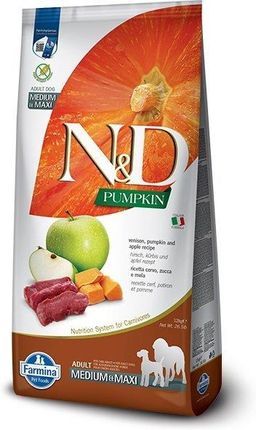 Farmina N&D Dog Venison Pumpkin &Apple Karma Dla Dorosłych Psów Średnich I Dużych Ras 12kg