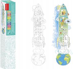 Zdjęcie Monumi Kolorowanka Na Ścianę Miarka Psia Rakieta (MPP000201) - Płock