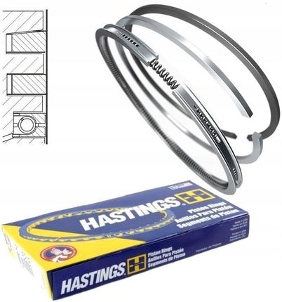 Hastings Piston Ring Pierścienie Tłokowe Renault Opel 2.0 DCI M9R