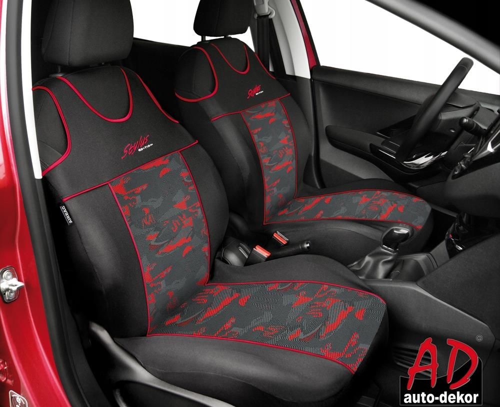 Coprisedili Anteriori Per Opel Astra F,G,H,J,K (1991-2019) - Set 2 Pezzi, Velluto, Compatibile AIRBAG