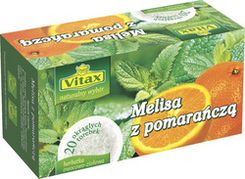 Zdjęcie Herbata Vitax Melisa z Pomarańczą, ekspresowa 20 torebek - Leśnica