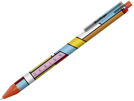 Berlingo Długopis Automatyczny Color Block Niebieski 0 7Mm