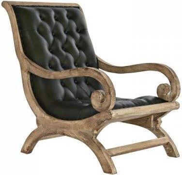 Dkd Home Decor Krzesło Skóra Kolor Zielony Drewno Mango (65 X 98 X 94 Cm) 12631516