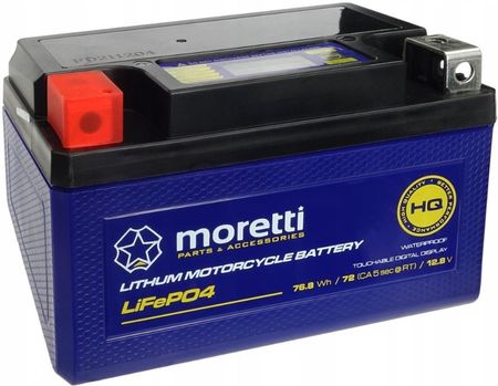 Moretti Akumulator Litowo Jon Lifepo4 Mfpx7A Ytx7A 76,8Wh