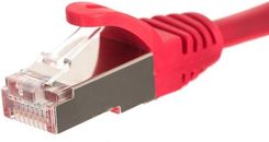 NetRack Patchcord RJ45 osłonka zalewana kat.5e FTP 1m czerwony (BZPAT1FR)