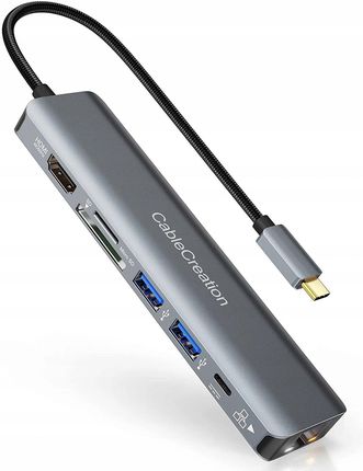 HUB USB-C Thunderbolt 3 4 HDMI 4K 60Hz USB LAN