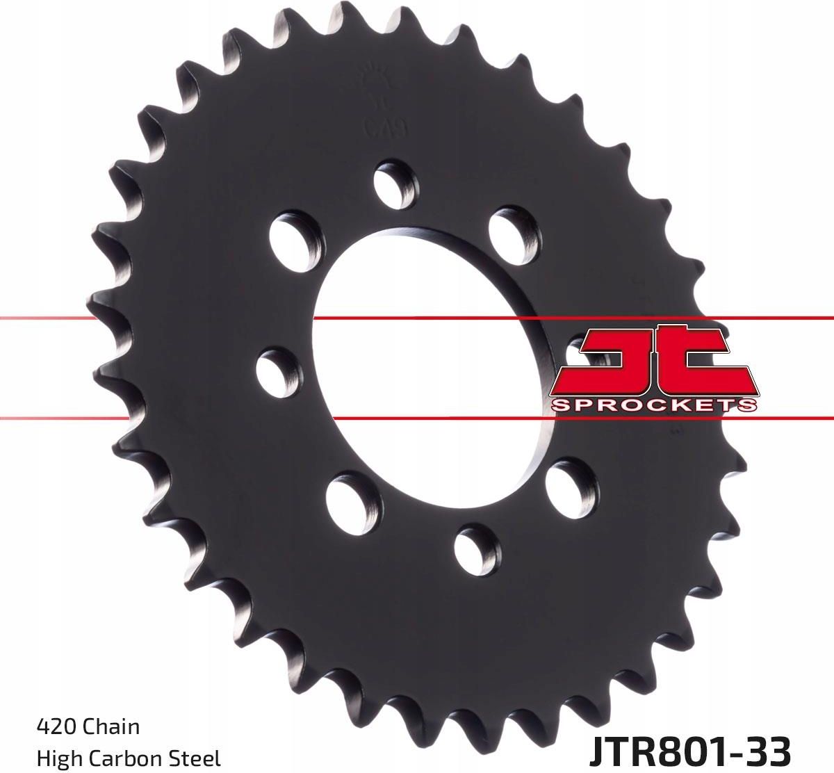 Części motocyklowe Jt Sprockets Zębatka Tylna Jtr801 33 Opinie i ceny