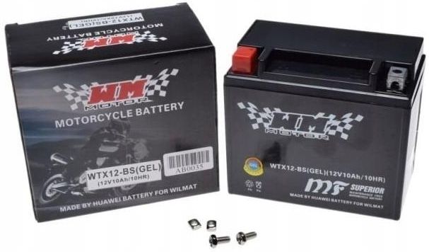 Batteria Per Moto YTX12-BS 12V 10Ah - Compatibile KYMCO Grand Dink 250 4T 2001-2002 (Senza Manutenzione) - Foto 12
