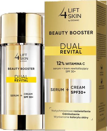 Lift4Skin Beauty Booster Dual Revital 12% Witamina C Serum + Krem Rewitalizujący Spf 30+ 2x15 ml
