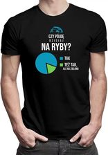 Czy pójdę dzisiaj na ryby? - męska koszulka z nadrukiem - zdjęcie 1