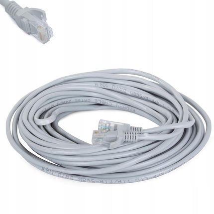 Kabel Sieciowy Lan Rj45 Ethernet Skrętka 15 Metrów