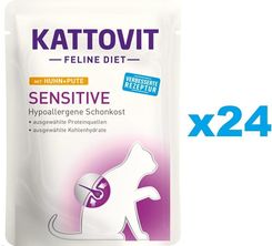 Kattovit Feline Diet Sensitive Kurczak I Indyk 24 X 85 G